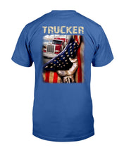 Load image into Gallery viewer, Trucker Behind In The Flag T-Shirt