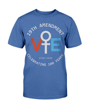 Load image into Gallery viewer, 19TH Amendment Vote 1920-2020 Celebrating 100 Years T-Shirt