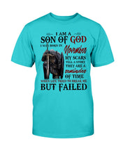 Load image into Gallery viewer, I Am A Son Of God I Was Born In November My Scars Tell A Story They Are A Reminder Of Time T-Shirt