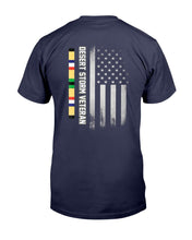 Load image into Gallery viewer, Desert Storm Veteran, American Flag T-Shirt