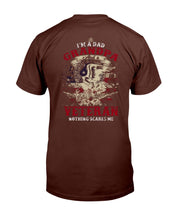 Load image into Gallery viewer, I'm A Dad Grandpa Veteran Nothing Scares Me T-Shirt