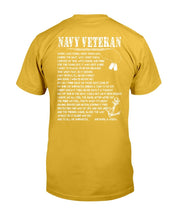 Load image into Gallery viewer, Navy Veteran Shirt When I Was Young Many Year Ago Joined The Navy T-Shirt