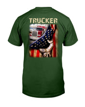 Load image into Gallery viewer, Trucker Behind In The Flag T-Shirt