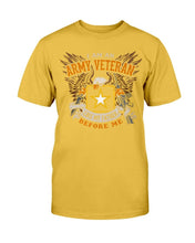 Load image into Gallery viewer, I Am An Army Veteran Shirt Like My Father Before Me T-Shirt