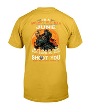 Load image into Gallery viewer, I'm A Grumpy Old Man I Was Born In June I'm Too Old To Fight Too Slow To Run T-Shirt