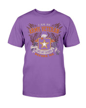 Load image into Gallery viewer, I Am An Army Veteran Shirt Like My Father Before Me T-Shirt