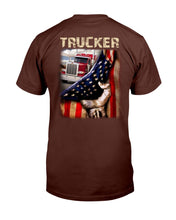 Load image into Gallery viewer, Trucker Behind In The Flag T-Shirt