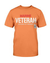 Load image into Gallery viewer, Marine Veterans Shirt Defender Of Freedom T-Shirt
