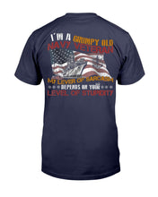Load image into Gallery viewer, I'm A Grumpy Old Navy Veteran My Level Of Sarcasm T-Shirt