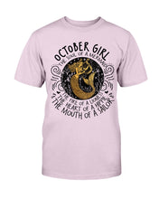 Load image into Gallery viewer, October Girl The Soul Of A Mermaid The Fire Of Lioness T-Shirt