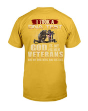 Load image into Gallery viewer, I Took A DNA Test God Is My Father Veterans Are My Brothers and Sisters T-Shirt