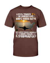 Load image into Gallery viewer, Less Than 1% Of Americans Have Ever Seen The Sunset From A Warship T-Shirt