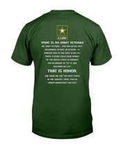 Load image into Gallery viewer, US Army What Is An Army Veteran That Is Honor T-Shirt
