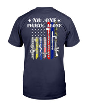 Load image into Gallery viewer, PTSD Awareness Shirt No One Fights Alone T-Shirt