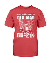 Load image into Gallery viewer, Never Underestimate An Old Man Who Has A DD-214 ATM-USVET62 T-Shirt