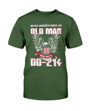 Load image into Gallery viewer, Never Underestimate An Old Man Who Has A DD-214 ATM-USVET62 T-Shirt