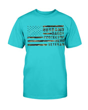 Load image into Gallery viewer, Veteran Husband Daddy Protector Hero T-Shirt