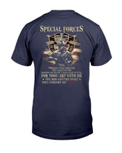 Load image into Gallery viewer, Special Forces Yea, Though I Walk Through The Valley Of The Shadow Of Death T-Shirt