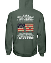 Load image into Gallery viewer, I Am A Grumpy Veteran I Don't Care Hoodies - Grumpy Veteran Shirt