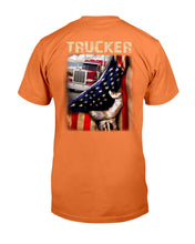 Load image into Gallery viewer, Trucker Behind In The Flag T-Shirt