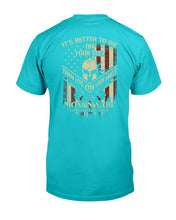 Load image into Gallery viewer, It's Better To Die On Your Feet Than Live On Your Knees T-Shirt