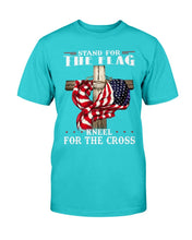 Load image into Gallery viewer, Stand For The Flag Kneel For The Cross T-Shirt
