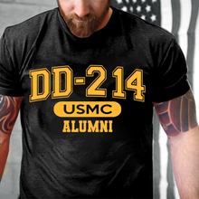 Load image into Gallery viewer, DD-214 Marine Corps Alumni, USMC Veterans  T-Shirt
