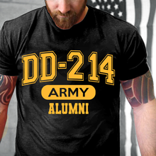 Load image into Gallery viewer, DD-214 Army Alumni, US Army Veterans T-Shirt
