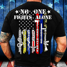 Load image into Gallery viewer, PTSD Awareness Shirt No One Fights Alone T-Shirt
