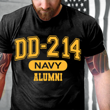 Load image into Gallery viewer, DD-214 US Navy Alumni, Gift For Navy Veterans T-Shirt
