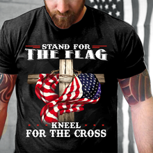 Load image into Gallery viewer, Stand For The Flag Kneel For The Cross T-Shirt
