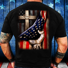 Load image into Gallery viewer, America Shirt Behind The flag T-Shirt
