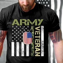 Load image into Gallery viewer, Army Veteran Shirt - American Flag Camo Proud Us Army Veteran T-Shirt
