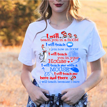 Load image into Gallery viewer, Teacher I Will Teach You In A Room, I Will Teach You Now On Zoom T-Shirt
