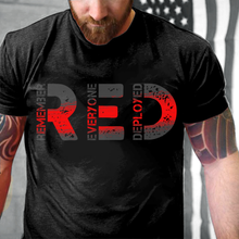 Load image into Gallery viewer, R.E.D Remember Everyone Deployed T-Shirt

