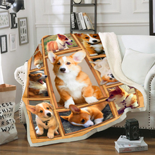 Load image into Gallery viewer, Corgi Blanket - 3D Dog Blanket, Corgi Lover Fleece Blanket ATM-ALBL07
