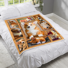 Load image into Gallery viewer, Corgi Blanket - 3D Dog Blanket, Corgi Lover Fleece Blanket ATM-ALBL07
