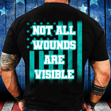 Load image into Gallery viewer, PTSD Awareness Shirt Not All Wounds Are Visible T-Shirt
