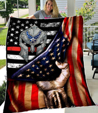 Load image into Gallery viewer, U.S. Air Force Blanket, Gift For Air Force Veteran Fleece Blanket
