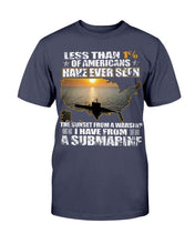 Load image into Gallery viewer, Less Than 1% Of Americans Have Ever Seen The Sunset From A Warship T-Shirt
