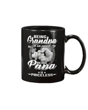 Load image into Gallery viewer, Being Grandpa Is An Honor Being Papa Is Priceless Mug
