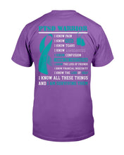 Load image into Gallery viewer, PTSD Warrior I Know All These Things And I Am Surviving Them T-Shirt
