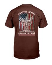 Load image into Gallery viewer, Stand For The Flag Kneel For The Cross T-Shirt
