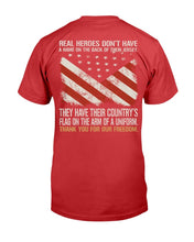 Load image into Gallery viewer, Real Heroes Don't Have A Name On The Back Of Their Jersey T-Shirt
