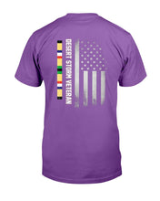 Load image into Gallery viewer, Desert Storm Veteran, American Flag T-Shirt
