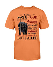 Load image into Gallery viewer, I Am A Son Of God I Was Born In December My Scars Tell A Story They Are A Reminder Of Time T-Shirt
