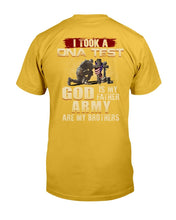 Load image into Gallery viewer, I Took A DNA Test God Is My Father Army Are My Brothers T-Shirt
