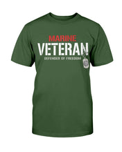Load image into Gallery viewer, Marine Veterans Shirt Defender Of Freedom T-Shirt

