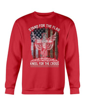 Load image into Gallery viewer, Stand For The Flag Kneel For The Cross Sweatshirt
