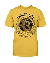 Load image into Gallery viewer, August Girl The Soul Of A Mermaid The Fire Of Lioness T-Shirt
